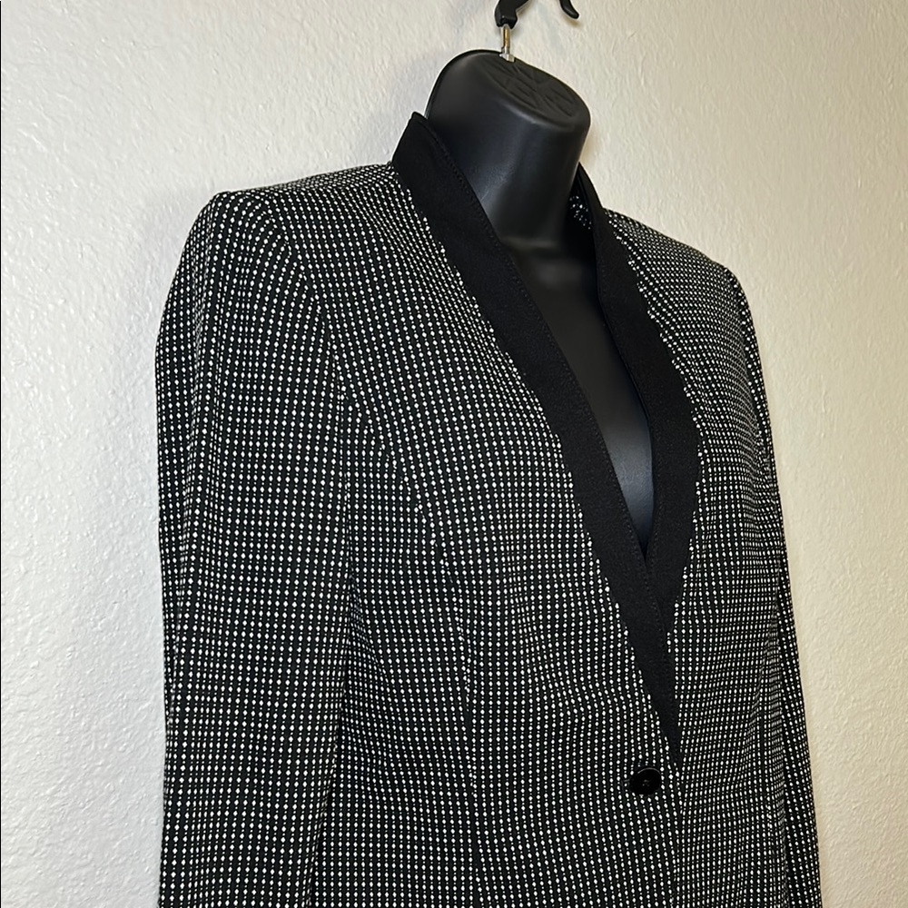 White Black Women's Black and White Blazer - Picture 3 of 8